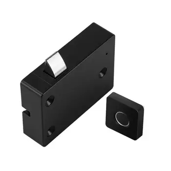 

Black Smart Modern Simplicity Intelligent Lock Electric Fingerprint Lock Fingerprint Drawer Lock Wardrobe Clothes Storage