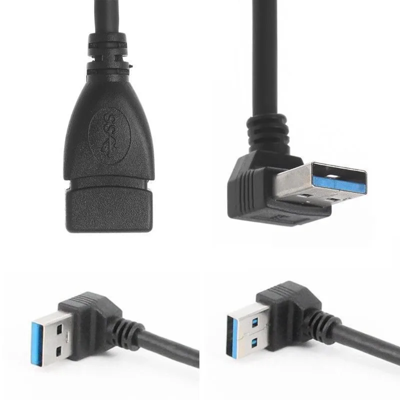 Usb 3,0 угол 90 градусов удлинитель адаптер «Папа-мама» шнур данных