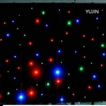 

2*9m RGBW led curtain dmx For Web Sensation live broadcasting Use
