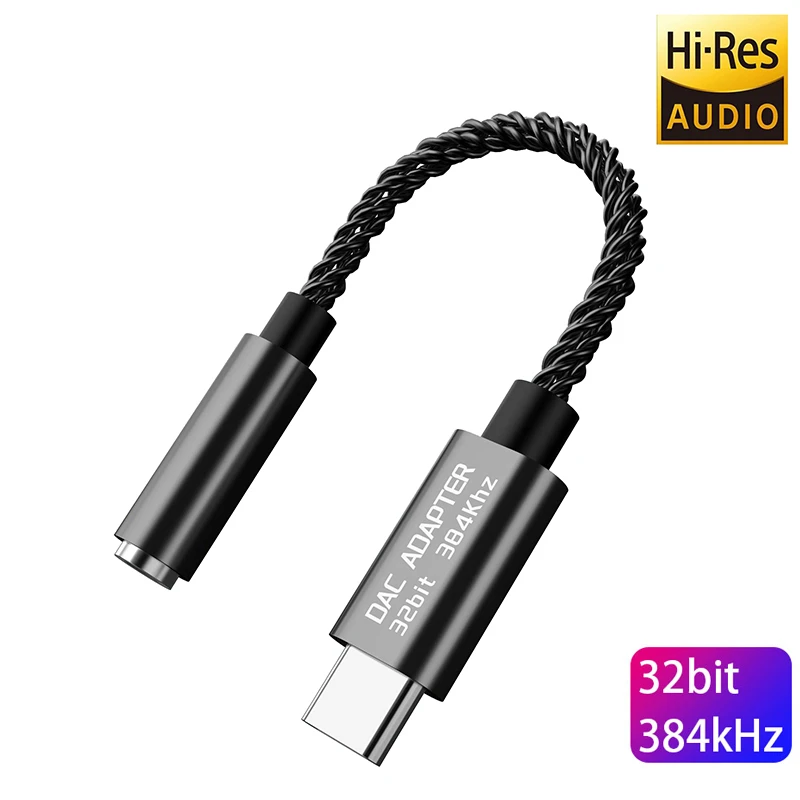 Realtek ALC5686 USB Type-C к 3 5 мм DAC гарнитура усилитель 16-32Ω 125dB PCM 32b/384kHz цифровой декодер Hi-Res