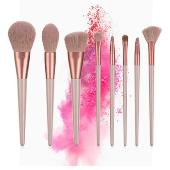 

8 Pcs/set Makeup Brushes Professional Foundation Highlights Eyeshadow Eyelash Eyeliner Eyebrow Brush Beauty Make Up Tools