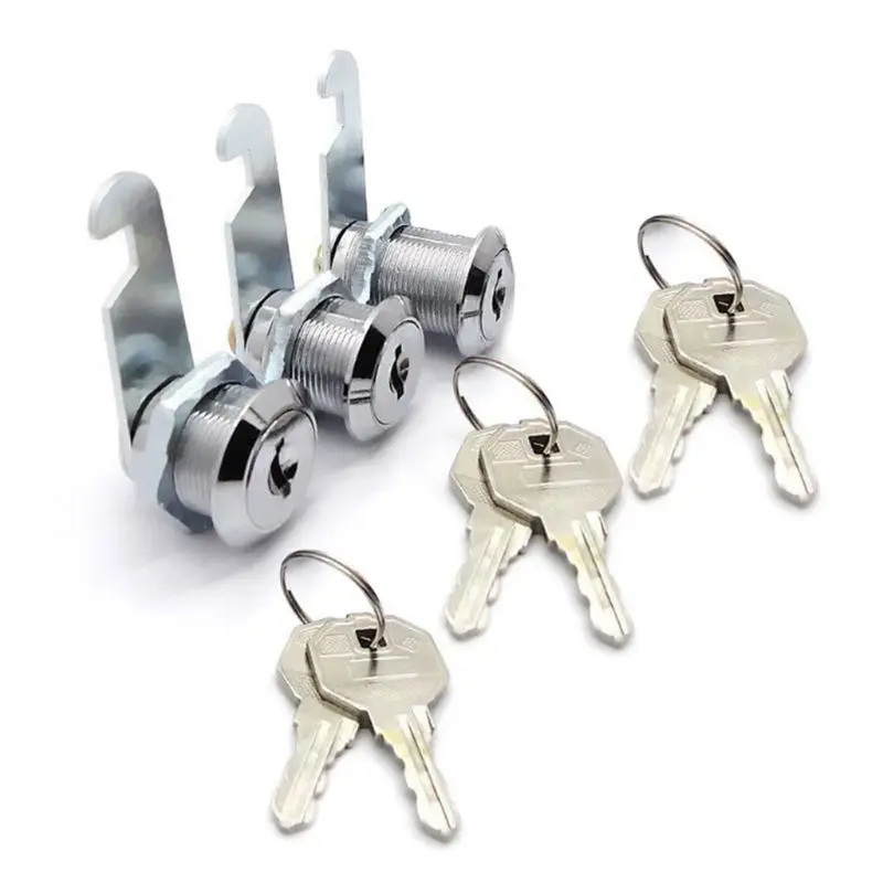

3 Pack Cam Lock Mailbox Lock for Cabinet Letter Box Locker Drawer Door Cupboard