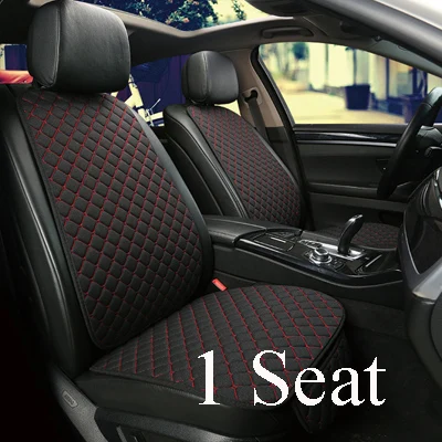 1 seat black ed line Автомобильное сиденье Подушка, чехол для сиденья автомобиля спинка сидения Подушка Мат для авто передний аксессуары для интерьера универсальная защита - Название цвета: 1 seat black ed line