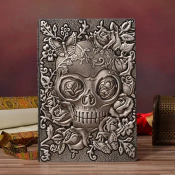 

All Saints' Day Floral Skull Diary Book Hardcover Lined Paper Notebook 200P A5 DIY Planner Journal Gift Office Stationery