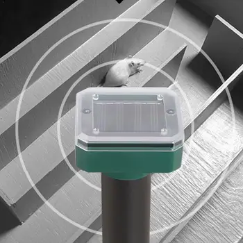 

4pcs Solar Powered Ultrasonic Sonic Mouse Mole Pest Yard Yard Repellent Outdoor Rodent Repeller Garden LED Light Repeller L N1M2