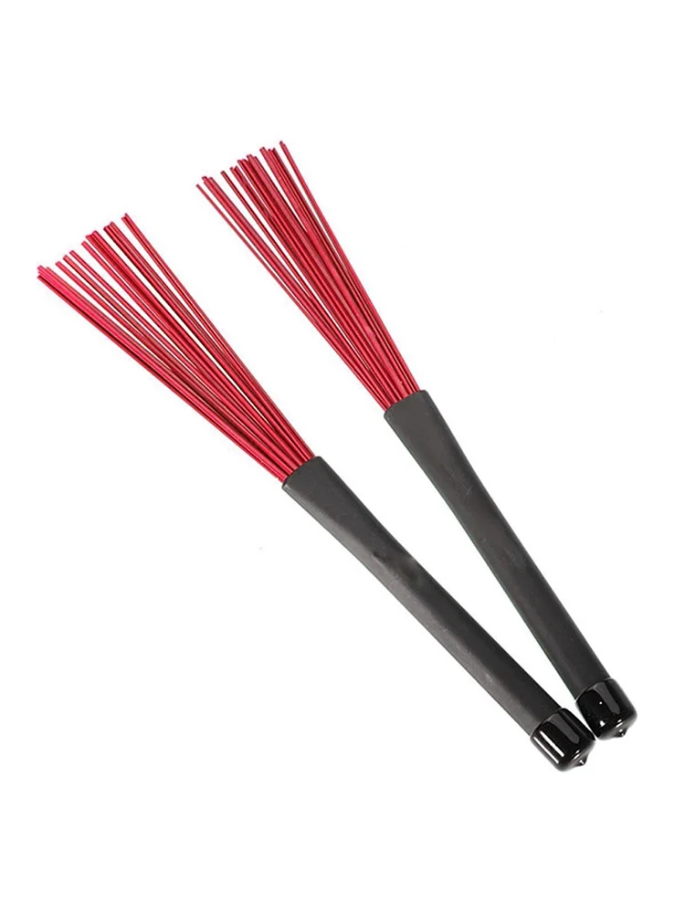 2Pcs/set Nylon Jazz Drum Brushes Retractable Drum Set Brush Sticks Drum Brushes new style