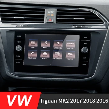 

172x104mm Car GPS Navigation Screen Protective Toughened Glass Film For Volkswagen VW Tiguan MK2 2016-2018