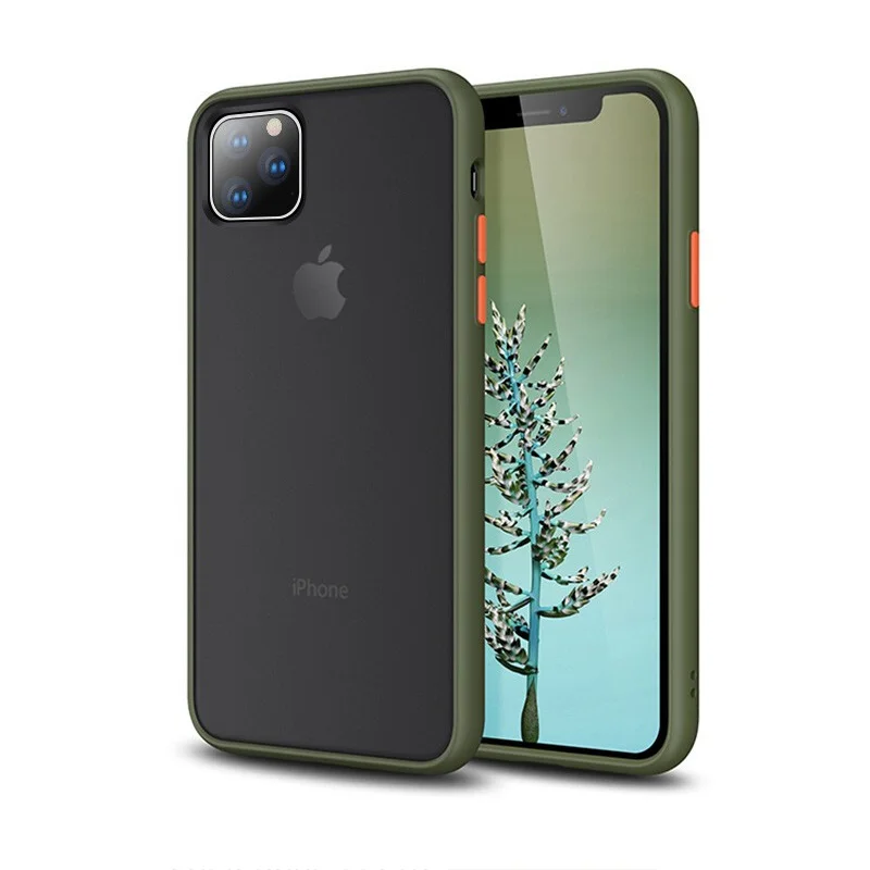 Противоударный мягкий ТПУ чехол для iPhone 11 Pro Max XR XS MAX X Роскошная Защита задняя крышка для iPhone 8 7 6s 6 Plus чехол Coque Capa - Цвет: Green and Black