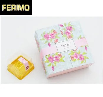 

12*12*5cm pink wedding candy boxes,DIY chocolate cake packaging box , cookie favor box,DIY soap packing box