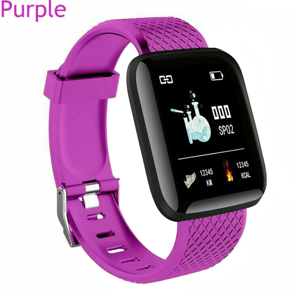 

Bluetooth Smart Watch Heart Rate Oxygen Blood Pressure Sport Fitness Tracking Device OUJ99