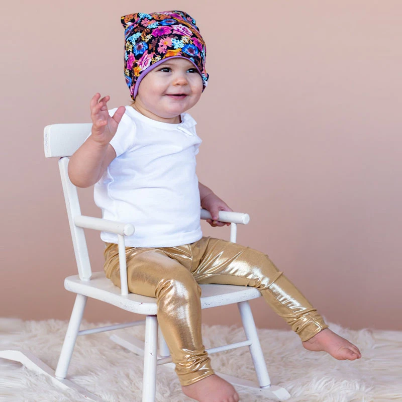 baby faux leather pants