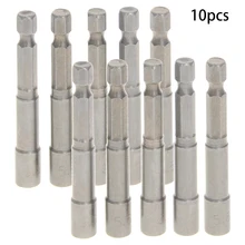 Utoolmart новинка 10 шт. 1/" 5,5 мм гнездо хром-ванадиевая Шестигранная розетка 65 мм длинное магнитное воздействие гайка сеттер драйвер бит адаптер