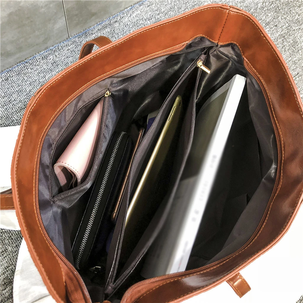 High-Quality Luxury Crocodile Handbag Women Retro Leisure Large Shoulder Bag Female Causal Totes Simple Shopping Handbag 904