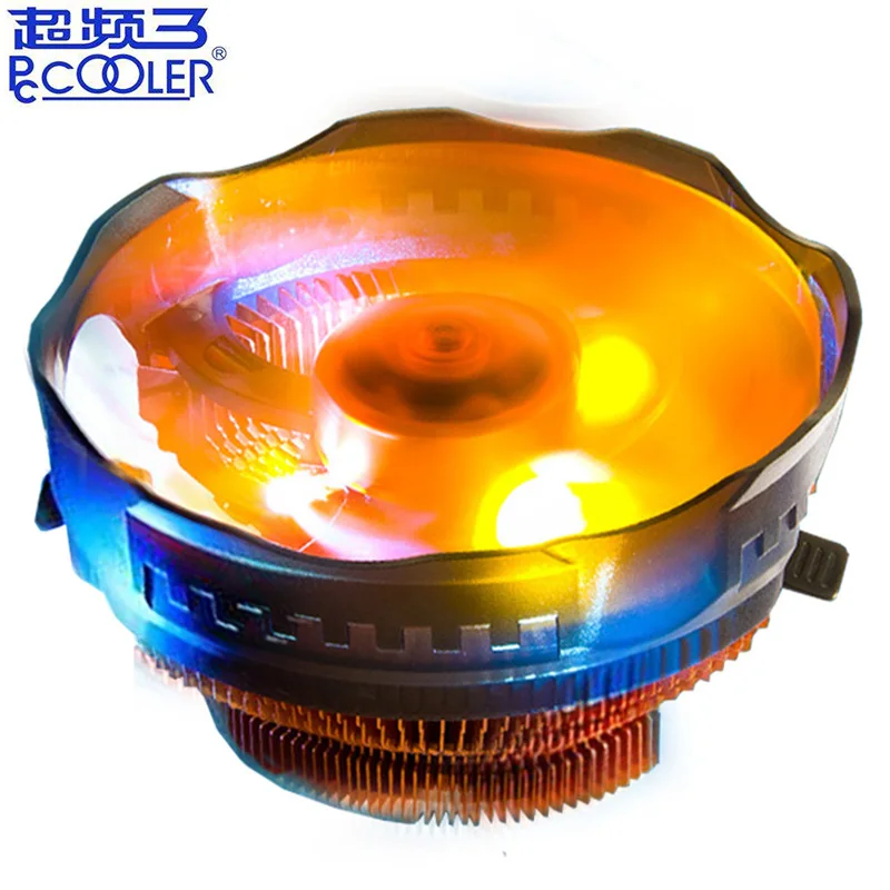 Pccooler E121M кулер для процессора 120 мм оранжевый светодиодный 4 контактный ШИМ
