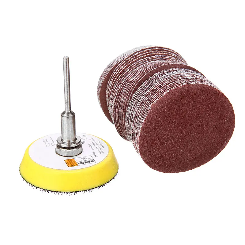 1/4'' Shank 50mm Sanding Disc 60180 Grits Circle Sander Discs