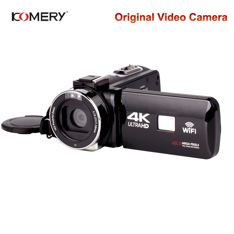 KOMERY Original Video Camera Wifi Night Vision 3.0 Inch LCD Touch Screen Time-lapse Photography Cam