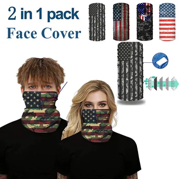 

Multi-purpose Neck Gaiter Face Cover Bandanas Scarf Headwear With PM2.5 Filters Anti Dust Outdoors Scarf Face Shield Men