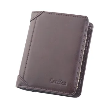 

Wallet Short Men Wallets Purse Card Holder Wallet Fashion Zipper Wallet Coin Bag pure color porte monnaie