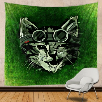 

Cat abstract printed tapestry Indian Mandala HippieTapestry Wall Hanging Bohemian Gypsy Psychedelic Tapiz Witchcraft Tapestry