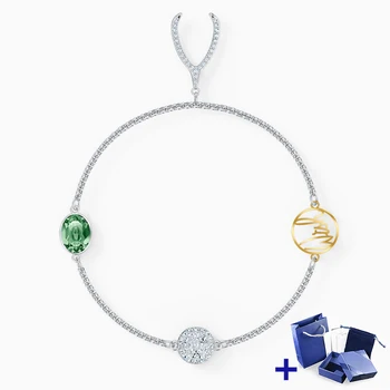 

Original SWA Bracelet with Original Engraved REMIX COLLECTION WISHBONE STRAND Woman Jewelry Wedding Party Jewelry Free Shipping