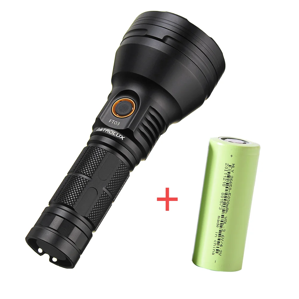 Astrolux FT03 XHP50.2 4300lm 735 м NarsilM v1.3 USB-C Перезаряжаемые фонарь+ 1 шт. 26650 5000 мАч 3,7 V 20A 3C полномочия Батарея