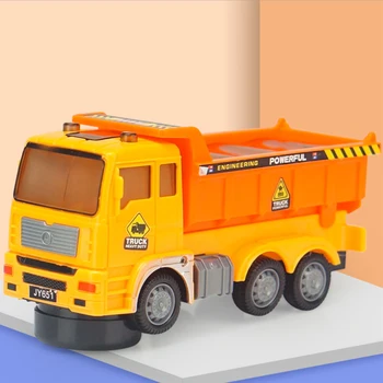 

Mini Toy Car Model Alloy Diecast Engineering Construction Fire Truck Ambulance Transport Car With 4d Light Children Game Gifts