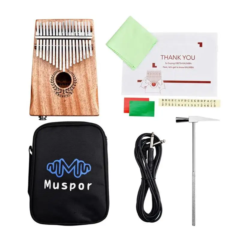 17 клавиш Kalimba палец пианино DIY ключи+ мост+ Тюнинг Комплект молотков аксессуары для музыкальных инструментов - Цвет: E
