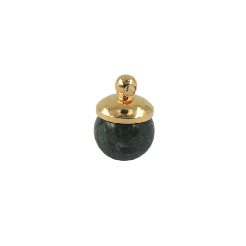 100pcs 8mm silver color Gold Brass Bead Caps for Jewelry Making Beads End Caps