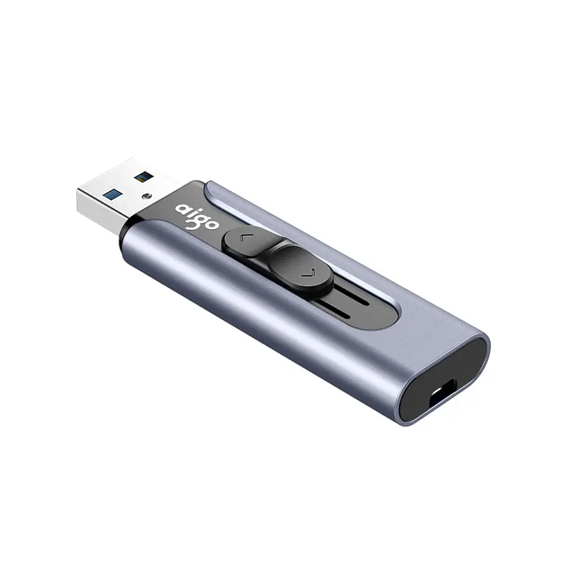 US $39.93 Aigo 256G Push And Pull Design Usb 30 High Speed Flash Drive Compression Resistance Pendrive 30 Metal