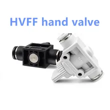 

HVFF Pneumatic Component Hand Valve Fitting Quick Connector Black/white