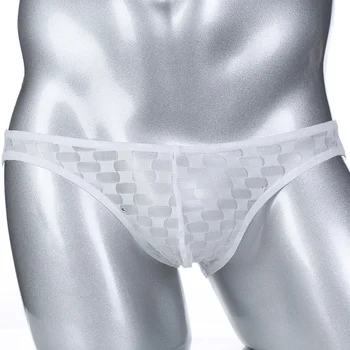 

Men's Sexy See-through Briefs Mesh Sheer U Convex Pouch Stretchy Panties Gay Underwear Sexy Bikini Men's Underpants