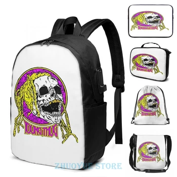 

Funny Graphic print young thug logo USB Charge Backpack men School bags Women bag Travel laptop bag