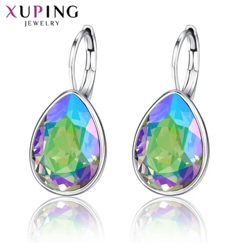 

Xupingg Fashion Hoop Earrings Crystals from Swarovski Romantic Jewelry Party Temperament Gifts for Women M15-20504