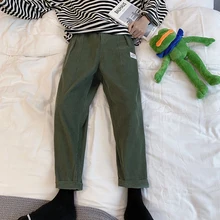 Мужские строгие вельвет с принтом хлопковые брюки повседневные мужские шаровары модные трендовые брюки большого размера M-5XL