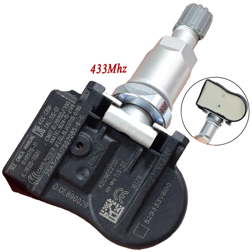 1 шт. для Kia Rio hyundai i40 система контроля давления в шинах TPMS 433 МГц датчик 52933-3V600 529333V600 давление в шинах