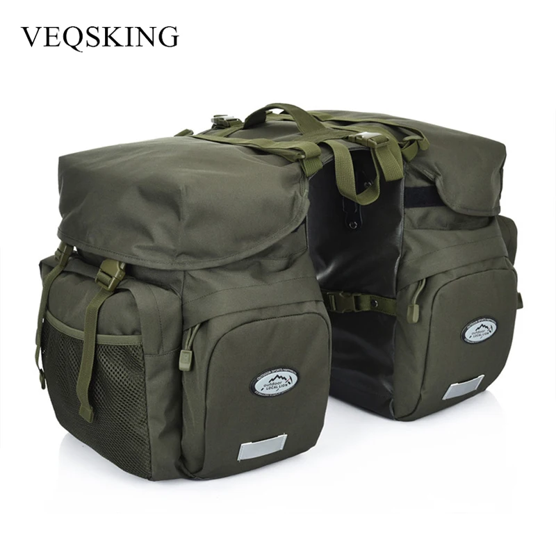 Sale VEQSKING Retro Canvas Bicycle Carrier Bag 50L Rear Rack Trunk Bike Luggage Back Seat Pannier Reflectivs Cycling Storage Two Bag 1 Sale VEQSKING Retro Canvas Bicycle Carrier Bag 50L Rear Rack Trunk Bike Luggage Back Seat Pannier Reflectivs Cycling Storage Two Bag 1