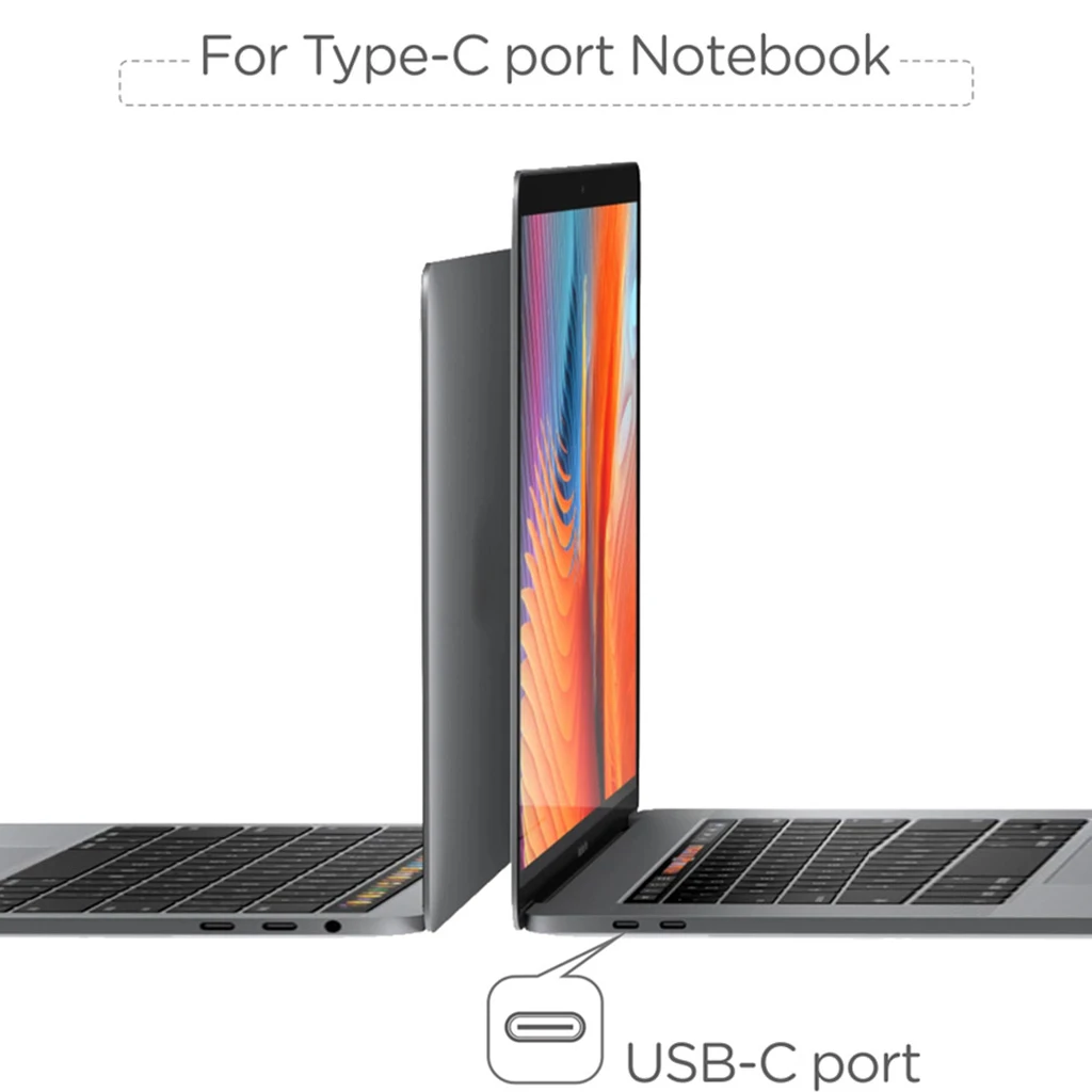 USB концентратор типа C до 4 портов USB 3,0 5 Гбит/с ультра высокая скорость передачи для Macbook 12 дюймов Тип C концентратор