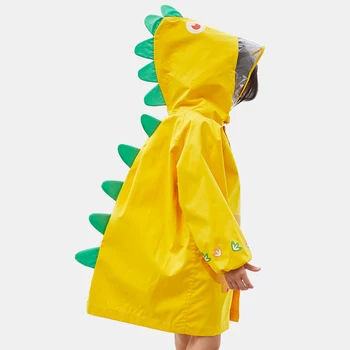 

Cute Cartoon Kids Raincoat Outdoor Thick Yellow Travel Raincoat Lightweight Impermeables Para Lluvia Hombre Kids Clothing MM60YY