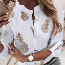 ^#Cheap Pineapple Blouse Women's Shirt Ananas White Long Sleeve Blouses Woman 2019 Womens Tops and Blouse Top Female Autumn New ^#Cheap Pineapple Blouse Women's Shirt Ananas White Long Sleeve Blouses Woman 2019 Womens Tops and Blouse Top Female Autumn New