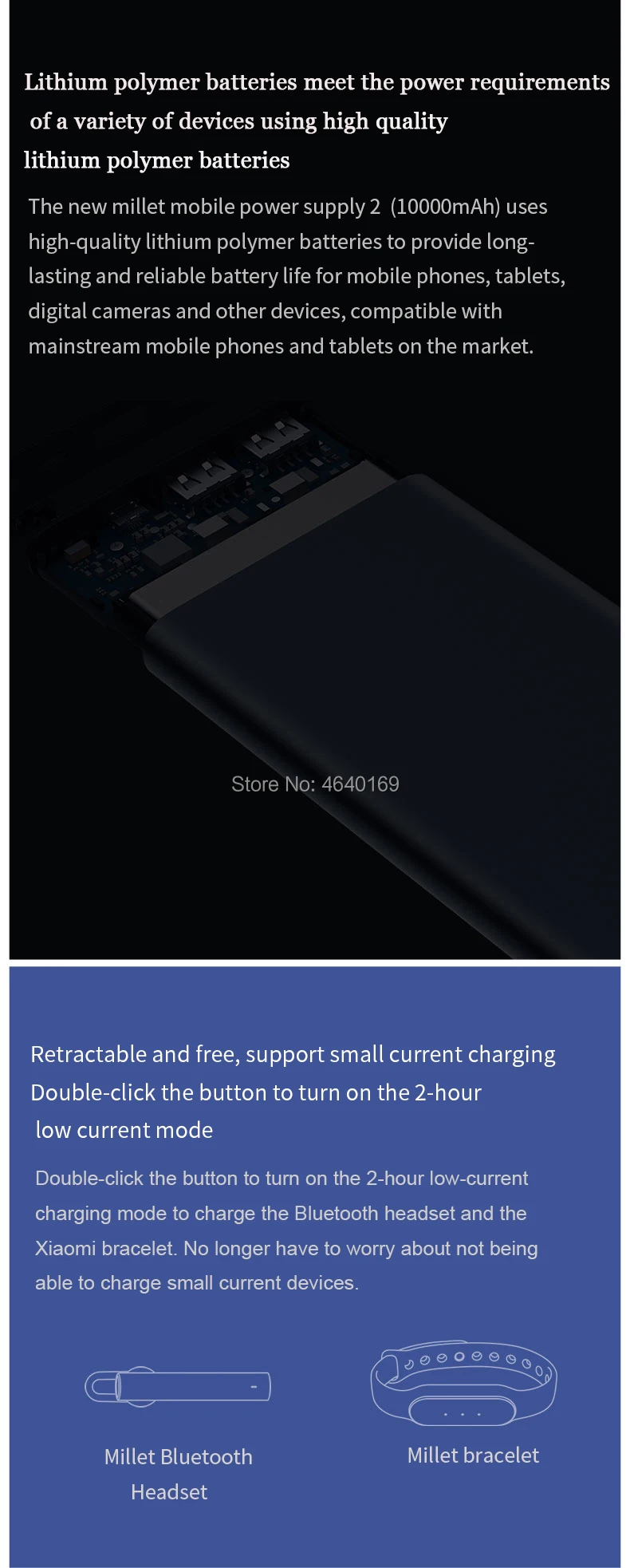 2 шт. 10000 мАч Xiaomi Mi power Bank 2 Внешний аккумулятор банка 18 Вт Quick Charge power Bank 10000 с двойным выходом Usb