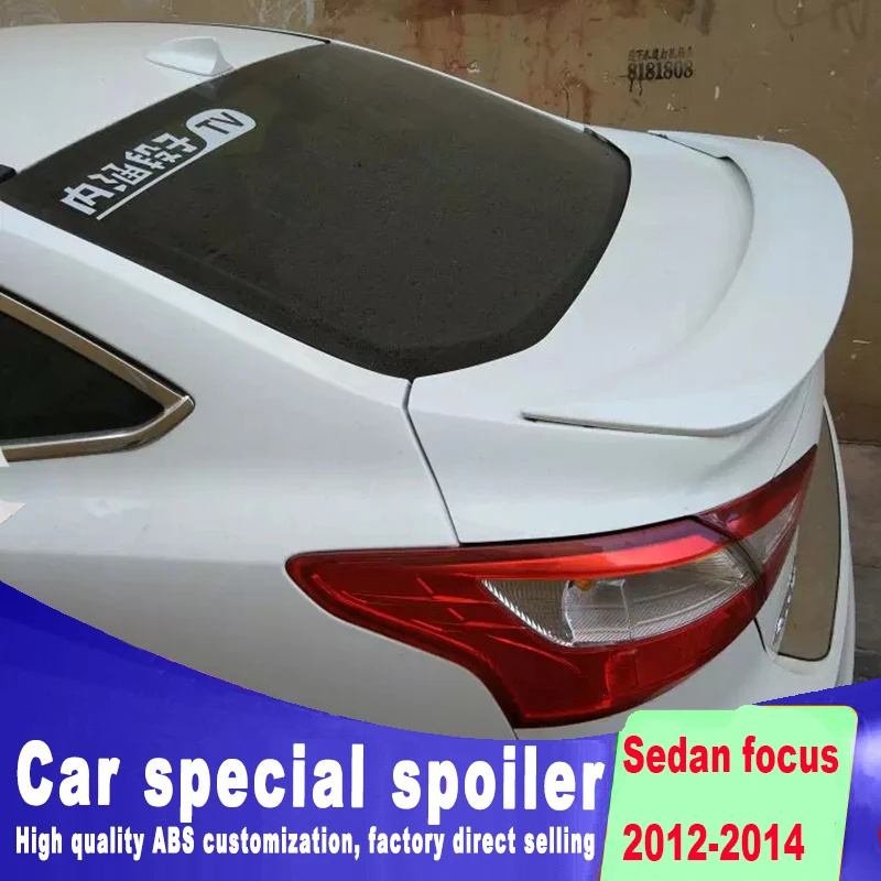 2012 2013 2014 для ford focus Panther sedan автомобиль спойлер на задний багажник крыло by