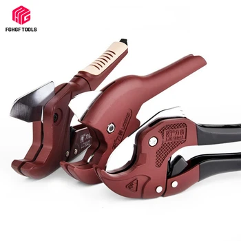 

FGHGF Aluminum Alloy Body PVC Pipe Cutter Scissors Ratchet PVC/PU/PP/PE Tube Pliers Cutter Hose Cutting DIY Hand Tool Multitool