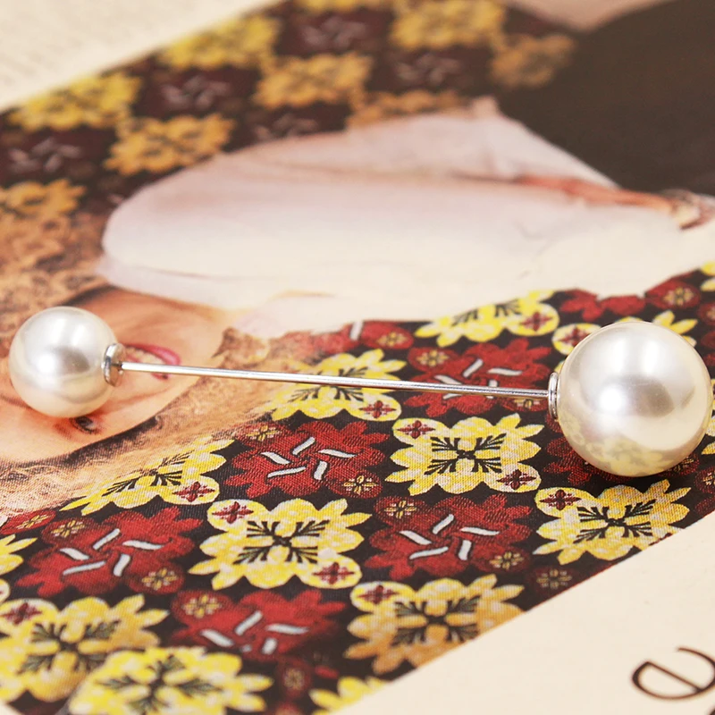 2020 высокое качество винтажная Золотая брошь булавки двойная голова имитация