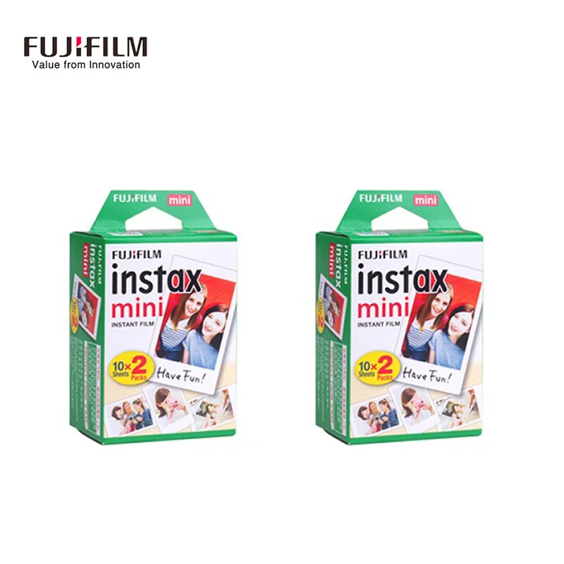 40 sheets 20-100 Листы Fuji Fujifilm instax mini 9 фильмы белый край 3 дюймов широкая пленка для Фотоаппарат моментальной печати mini 8 9 фотоаппаратов моментальной печати 7s 25 50s 90 фото бумага - Color: 40 sheets
