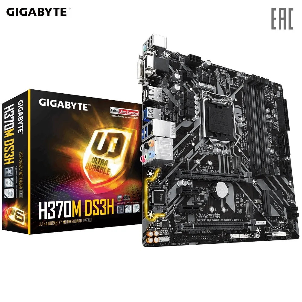 Материнская плата Gigabyte H370M DS3H
