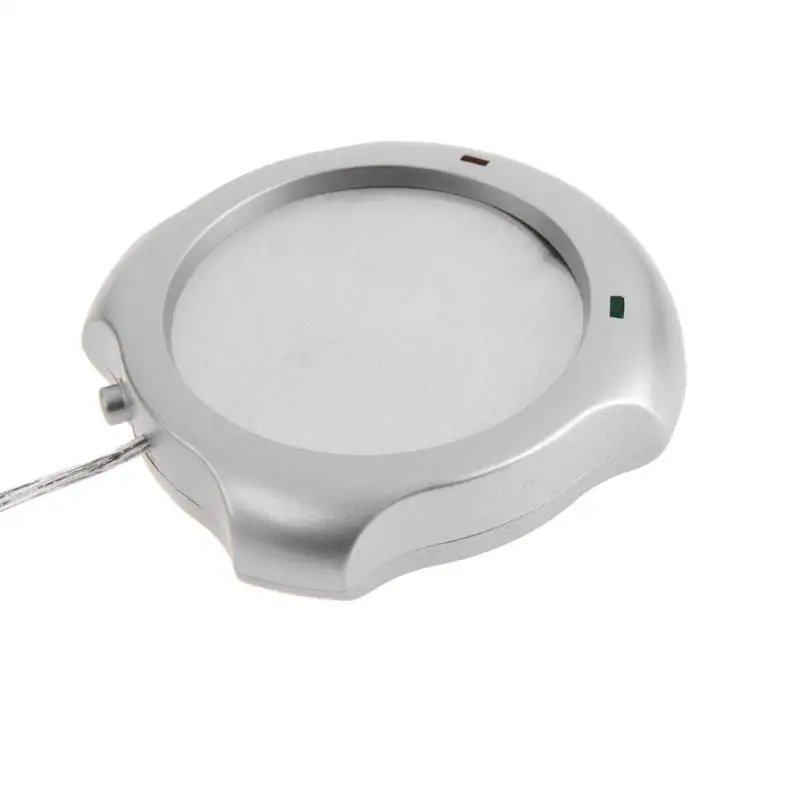 Согревающий нагреватель для напитков, подстаканник USB из алюминиевого сплава, подогреватель чашек для кофе, подогрев напитков, коврик, портативная бутылка, аксессуары