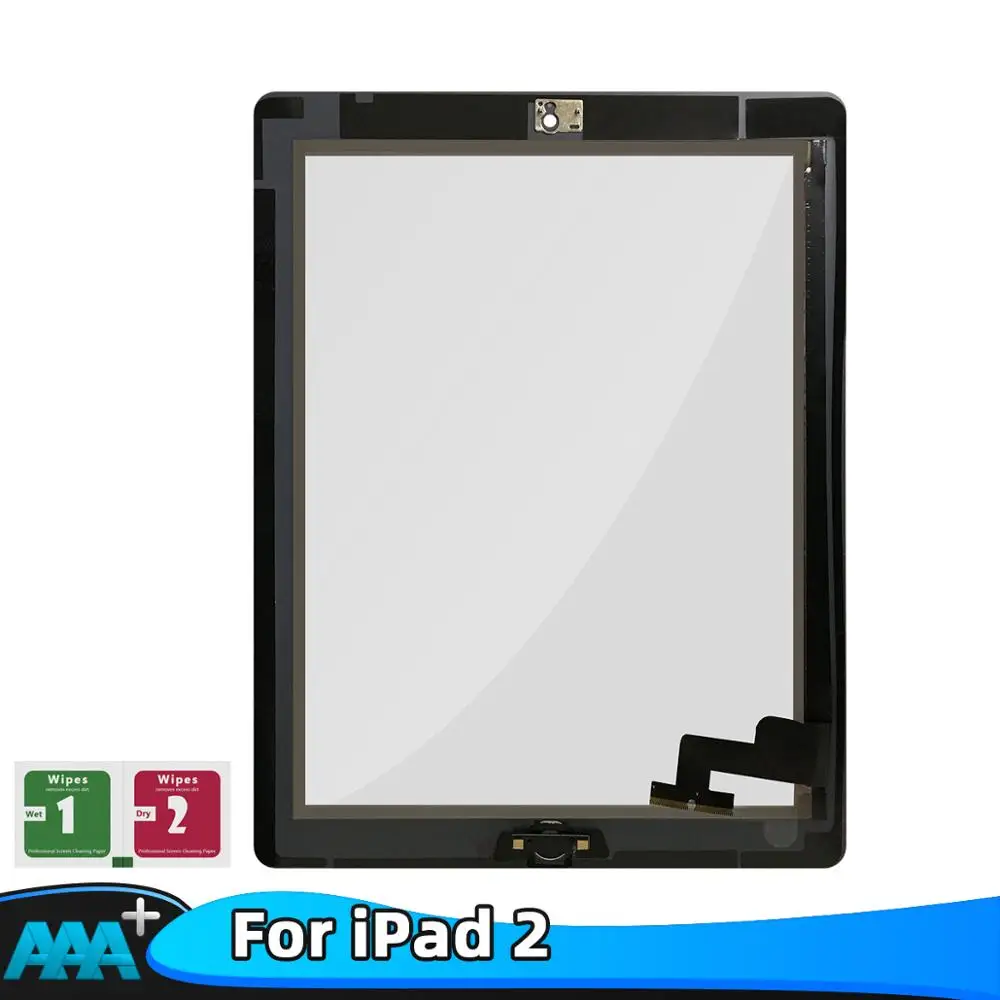 Black Touch Screen Glass Digitizer Replacement For iPad 2 2nd A1395 A1397 A1396
