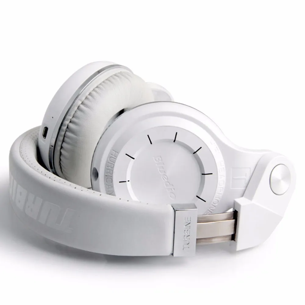 Оригинальные Bluedio T2+ складные наушники через ухо bluetooth BT 5,0 с поддержкой fm-радио, TF карт, функции музыки для телефонных звонков
