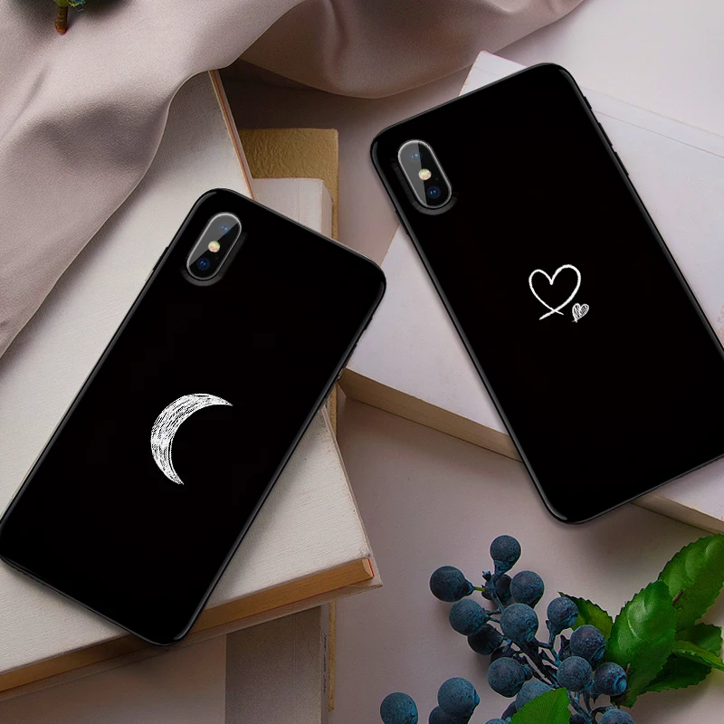 Черный набор текста на телефоне чехол для iPhone 11 Pro Max X XS XR 8 7 6 5 s Plus Силиконовый ТПУ модный защитный чехол