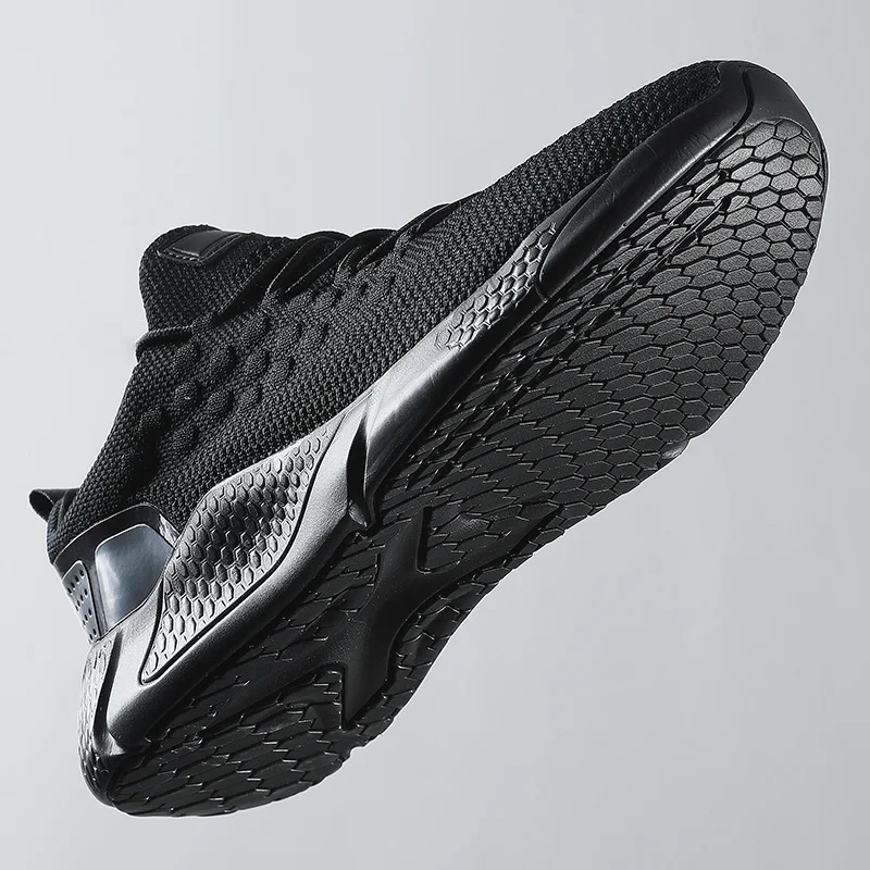 Горячая Распродажа Мужская обувь Flyknit удобный светильник кроссовки летние классические белые повседневные теннисные дышащие туфли для взрослых размера плюс 39-46